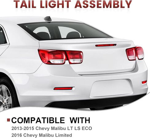 مجموعة الأضواء الخارجي المتوافقة مع 2013 2014 2015 Chevy Malibu Lt LS Eco ، Left Driver Side Leach Lights Lights Replace # 23294318 in Saudi Arabia