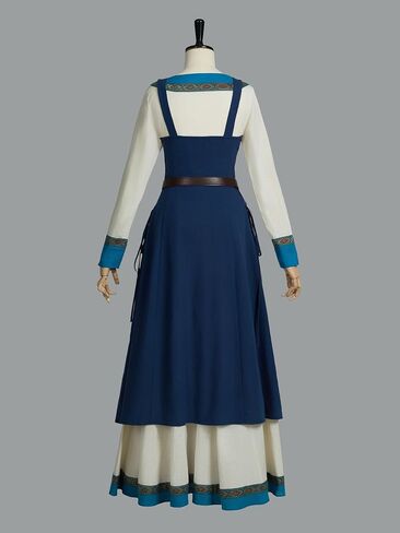 Miccostumes Women's Viking Dress Costeming Cosplay Costume مجموعة ساحة خفية مع حزام in Saudi Arabia