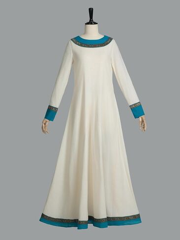 Miccostumes Women's Viking Dress Costeming Cosplay Costume مجموعة ساحة خفية مع حزام in Saudi Arabia