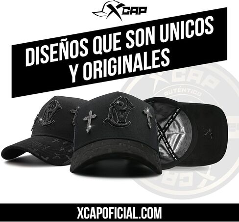 XCAP LA Crosses Black - قبعة متميزة للرجال والنساء ، قبعة البيسبول لأي مناسبة ، LA Crosses Balck Trucker Cap ، قبعة سوداء قابلة للتعديل للرجال in Saudi Arabia