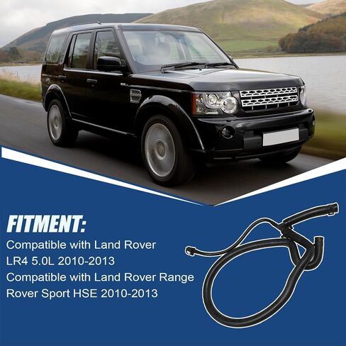 FZJDSD توسيع دبابة الخزان المبرد فوق أنبوب التدفق المتوافق مع Land Rover LR4 RAVER ROVER SPORT HSE 5.0L 2010-2013 المبرد المبرد الخزان خرطوم الخزان LR013687 LR014567 in Saudi Arabia