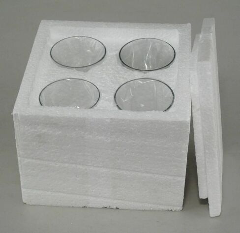 Peg Votive Candle Holder Clear Glass with a Rubber Grommet for tealights, Oil Lamps, LED, Votive Candles. 4" High with The Neck fits in 7/8" Candle Cup. Set of 4 in Saudi Arabia