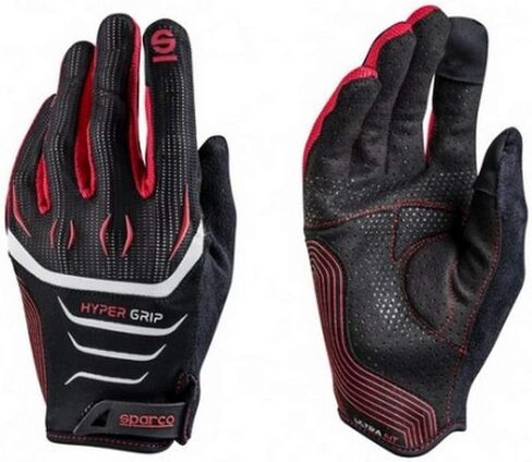 Sparco 002094NRRS09 002094聽nrrs09聽HyperGrip Gloves, Black/Red, 9 in Saudi Arabia