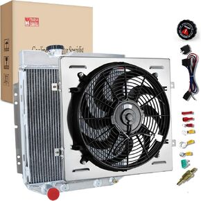 3 Row Core Aluminum Radiator for 1964-1966 Ford Mustang / 1960-1965 Falcon 5.0L V8 AT/MT 60 61 62 63 64 65 66 in Saudi Arabia