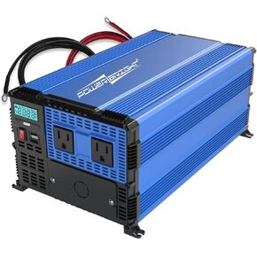 1000W Power Inverter DC 12V to 120V AC Car Inverter Power Converter with Dual 120 Volt AC Outlets. Easy to Install, Automotive Back Up Power Supply for Televisions, Blenders, Power Tools in Saudi Arabia
