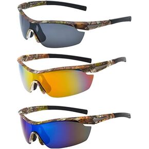 Hornz Polarized Sunglasses Men Camouflage Wrap Around Sport Frame Lightweight in Saudi Arabia
