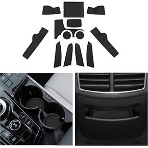 CDEFG Custom Fit for 2023 2024 K*ia Sportage NQ5 Cup Door Slot Mat Center Console Pocket Liner Mats 5th Generation Sportage Accessories Console Cup Holder Inserts Coaster Anti Slip Rubber Mats, 14PCS in Kuwait