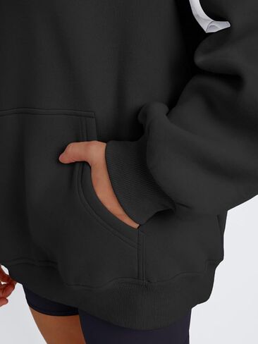 العصرية الملكة المرأة المتضخم هوديس اللون كتلة موضة الخريف 2024 بلوزات غير رسمية طويلة الأكمام Y2k الملابس الشتوية in Kuwait