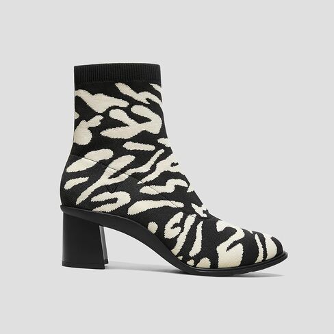 VIVAIA Amanda Women's Water-repellent Water-Repellent Stretchy UpperHeel Boot Round-Toe Booties 6.5cm/2.5" heel height Boots Extra Roomy Almond-Toe lady dress jeans Winter Fall Running Heel Boots in Kuwait