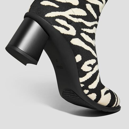 VIVAIA Amanda Women's Water-repellent Water-Repellent Stretchy UpperHeel Boot Round-Toe Booties 6.5cm/2.5" heel height Boots Extra Roomy Almond-Toe lady dress jeans Winter Fall Running Heel Boots in Kuwait