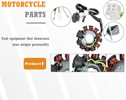 Ignition Stator Magneto 11 Pole/Coils Performance for Many Different Models Like Jonway, Wolf 125CC 150CC GY6 Scooter Engines with DC System, N-F7-9192-S in Saudi Arabia