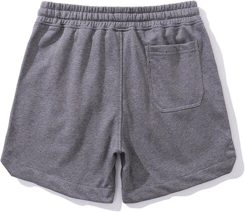 Men's Workout Sweat Shorts 5 Inch Cotton Casual Fitness Mens Athletic Gym Jogger Short Sweatpants Slacks with Pockets in Saudi Arabia