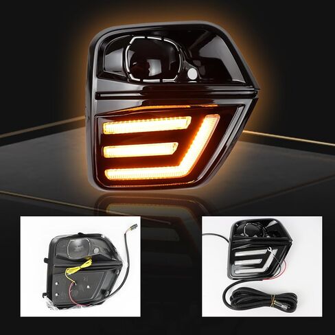 LED Front Bumper Fog light DRL Amber Sequential Turn Signal Lamp Feature Kit for T Chevy Chevrolet Colorado 2023 2024 Replacement Front Bumper Trim Accessories in Saudi Arabia
