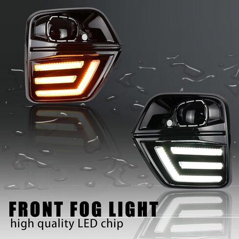 LED Front Bumper Fog light DRL Amber Sequential Turn Signal Lamp Feature Kit for T Chevy Chevrolet Colorado 2023 2024 Replacement Front Bumper Trim Accessories in Saudi Arabia
