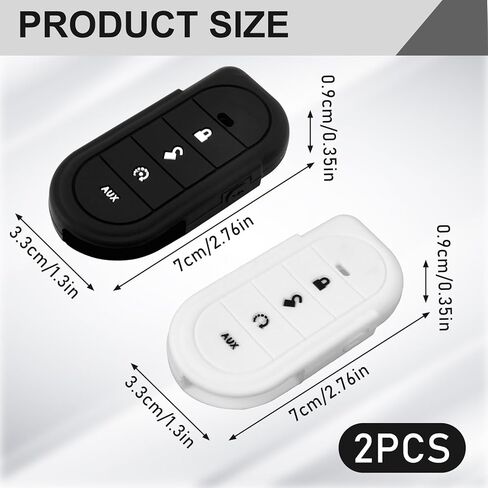 Remote Case, 2Pack Silicon Resin Protection Cover for Viper Soft Car Fob Cover Keyless Entry Key Shell The Two Road Safety System Replacement Shell Case for 7351V 7752V 7756V 5706 4706 (Same) in Kuwait