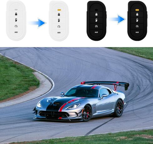 Remote Case, 2Pack Silicon Resin Protection Cover for Viper Soft Car Fob Cover Keyless Entry Key Shell The Two Road Safety System Replacement Shell Case for 7351V 7752V 7756V 5706 4706 (Same) in Kuwait
