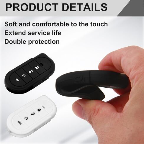 Remote Case, 2Pack Silicon Resin Protection Cover for Viper Soft Car Fob Cover Keyless Entry Key Shell The Two Road Safety System Replacement Shell Case for 7351V 7752V 7756V 5706 4706 (Same) in Kuwait