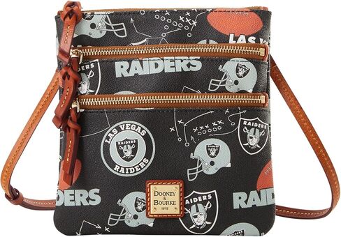 Dooney & Bourke Handbag, NFL Raiders North South Triple Zip Crossbody in Saudi Arabia