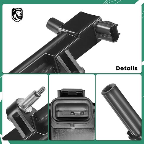 YHTAUTO Ignition Coil Replacement for Jeep Grand Cherokee Commander 2009-2010, Liberty 2009-2012, Dodge Ram 1500 2009-2010, Dakota 2009-2011, Durango Nitro, Mitsubishi Raider 3.7L Replace C1652 in Saudi Arabia