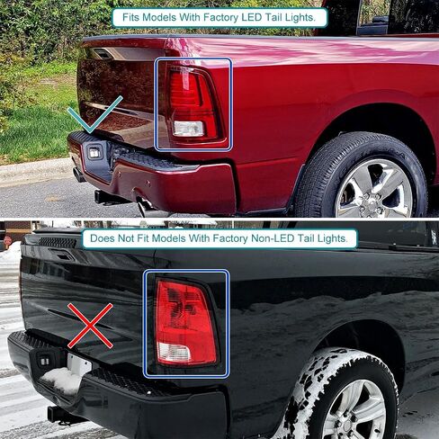 SPEC-D TUNING Black Smoke Sequential Tail Lights w/White LED Strip and Startup Animation Compatible with 2013-2018 Ram 1500 2500 3500, Left + Right Pair Assembly in Saudi Arabia