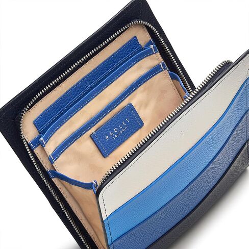 Radley London Summer Street Stripe Women's Mini Leather Zip حول حقيبة Crossbody in Saudi Arabia