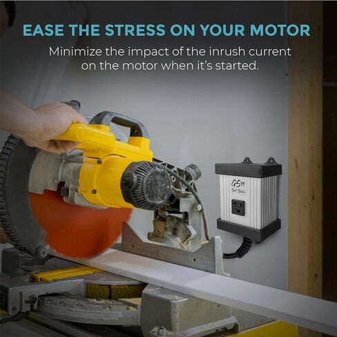 Torque Tamer GS11 Soft Starter Universal Universal of Off Grid Solar Mutterters أدوات الطاقة Miter طاولة منشار منشار جهاز توجيه مطحنة إلخ (120 فولت ، 20A كحد أقصى) in Saudi Arabia