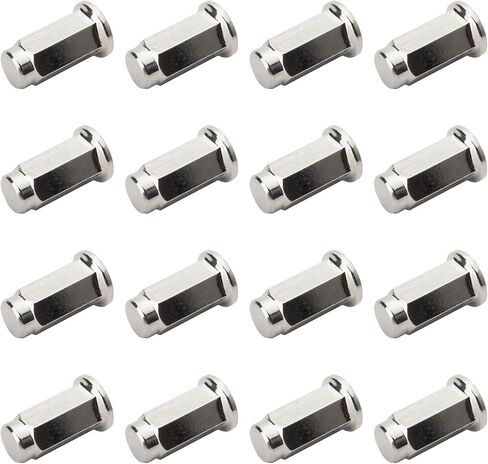 (16 Pack) ITP Flat Base Chrome Lug Nut 10mm x 1.25mm Thread Pitch w/14mm Head for Yamaha Raptor 700R SE 2022-2024 in Saudi Arabia