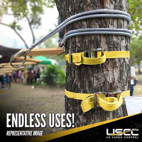 US Cargo Control Endless Ratchet Strap, 2 Inch X 15 Foot Black Ratchet Straps, 1,467 lbs Working Load Limit, Hookless Ratchet Straps, Tie Down Straps for Flatbed Trailers or Trucks in Saudi Arabia