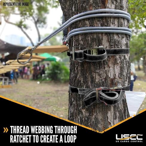 US Cargo Control Endless Ratchet Strap, 2 Inch X 15 Foot Black Ratchet Straps, 1,467 lbs Working Load Limit, Hookless Ratchet Straps, Tie Down Straps for Flatbed Trailers or Trucks in Saudi Arabia