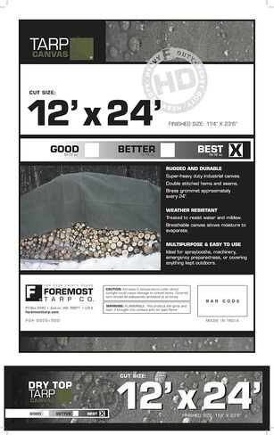 7x9 Green Heavy Duty Canvas Tarp DRY TOP (7’x9’) in Saudi Arabia