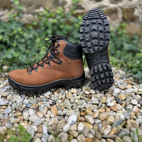Alpina TUNDRA Men's Boots | Waterproof Leather Ankle High Shoes | Premium Leather | Lightweight | Breathable Membrane | Slip Resistant | Made in Europe in Saudi Arabia
