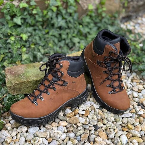 Alpina TUNDRA Men's Boots | Waterproof Leather Ankle High Shoes | Premium Leather | Lightweight | Breathable Membrane | Slip Resistant | Made in Europe in Saudi Arabia