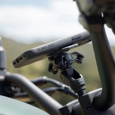 Quad Lock Handlebar Clamp PRO Motorcycle Phone Mount with Vibration Dampener and MAG Phone Case for Galaxy S25 Ultra in Kuwait