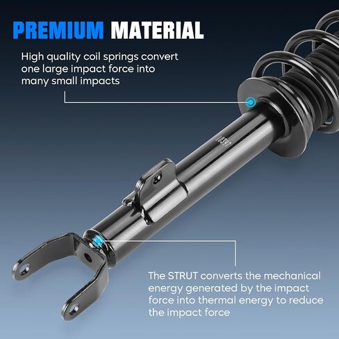 Front Complete Coil Spring Strut Shock Absorber Compatible with Chrysler 300 S RWD 2012-2022, for Dodge Challenger 2012-2022, for Dodge Charger RWD 2011-2022, Pair of Strut Replace for 272665 in Saudi Arabia