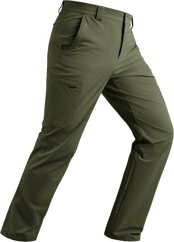 TACVASEN Men's Hiking Cargo Pants Summer Outdoor Lightweight Quick Dry Casual Water Resistant Fishing Work Stretch Pants in Saudi Arabia
