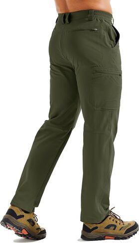 TACVASEN Men's Hiking Cargo Pants Summer Outdoor Lightweight Quick Dry Casual Water Resistant Fishing Work Stretch Pants in Saudi Arabia