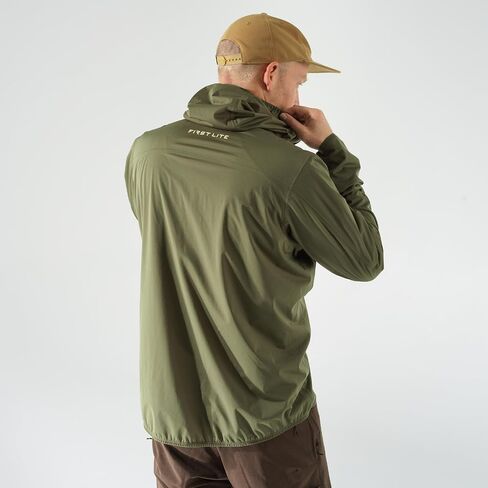 First Lite Men’s FlashStorm Jacket - 3-Layer Ultralight Waterproof Rain Coat for Hunting & Fishing in Kuwait