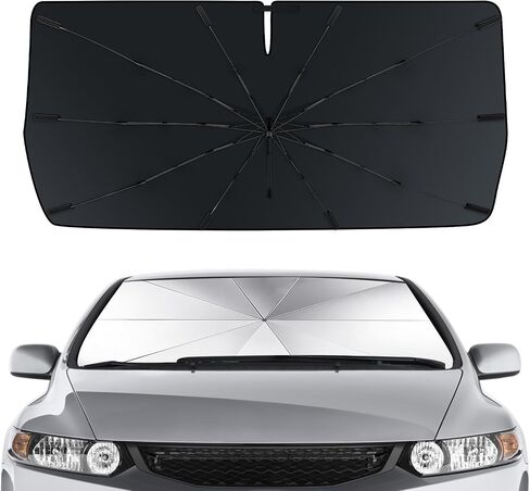 D-Lumina Winshield Sun Shade Umbrella for 2012 2013 2014 2015 Honda Civic, Foldable Car Umbrella Window Shade Sun Visor Cover for UV Rays & Sun Heat Protection Automobile Interior Accessories in Saudi Arabia