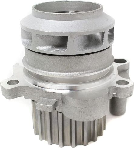 Garage-Pro Engine Water Pump With Gasket With Pulley Replacement for Volkswagen Jetta 1999-2004 1.9L From Chassis No. 9-MX-000-001, With Pressed On Cogged Pulley Replaces # AW9378, 1802200, 41114 in Saudi Arabia