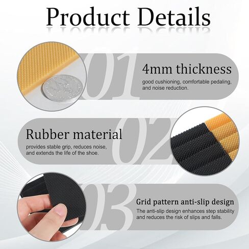 رقعة عالية الكعب ، 8 PCS حذاء المطاط ، وسادات إصلاح الكعب مربع مربع عالية الكعب البديل وسادة مضادة للانزلاق تقلل من حماة كعب الكعب إكسسوارات للنساء (6 × 6 × 0.4 سم) in Kuwait