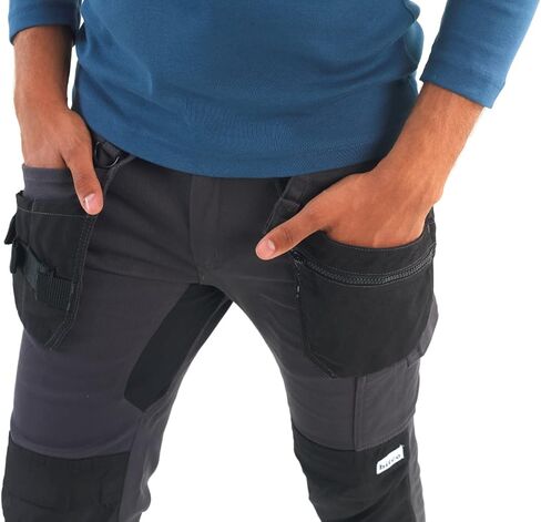 Bitco Attert Men's Ultra Stretch Work Trouser, Water & Oil Repellent, Reinforced Cordura® Knee Pad Pockets, High Stress Areas in Saudi Arabia