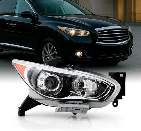AKKON - Fits 2013 Infiniti Jx35 / 2014-2015 QX60 OE HID Model Projector LED Headlights Left Driver Side Assembly in Saudi Arabia