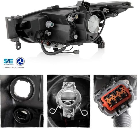 AKKON - Fits 2013 Infiniti Jx35 / 2014-2015 QX60 OE HID Model Projector LED Headlights Left Driver Side Assembly in Saudi Arabia