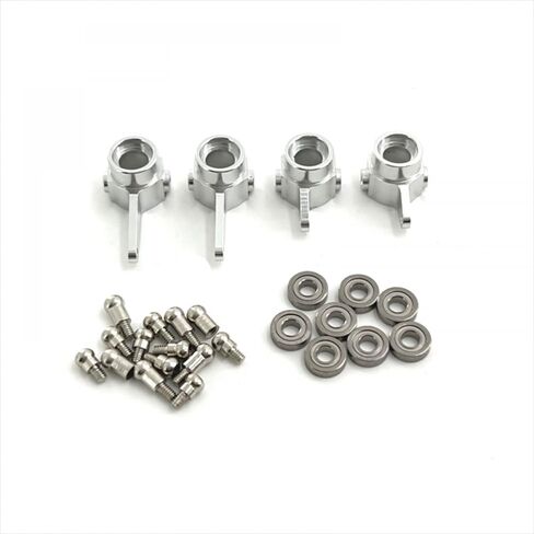 Metal Upgraded Steering Cup Bearings 3 * 7 * 2mm Compatible with 1/28 RC Cars Models 284161 284010 284131 K989 K979 K969 P929 P939(Silver) in Kuwait