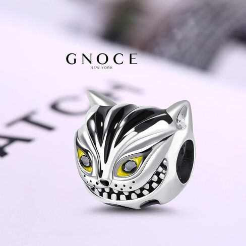 GNOCE 925 Sterling Silver Cute Cat Charm For Fairy Tale Lovers Lucky Animal Charms Bead for Bracelet Necklace Women Gift in Saudi Arabia