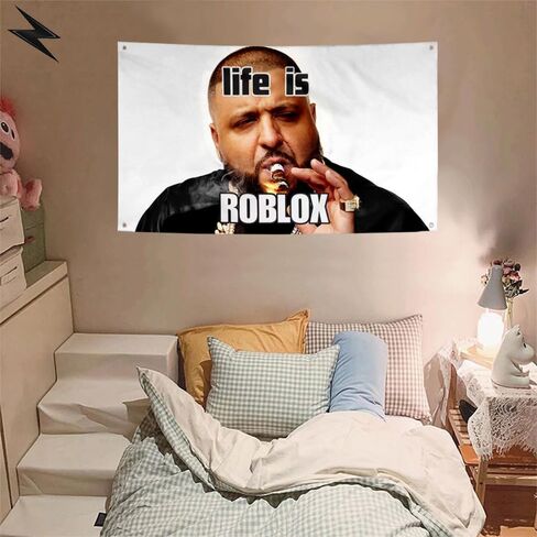 Roblox Tapestry God want You Flag Wall Hanging for Bedroom College Dorm Room Banner Man Cave Frat Wall Home Decor with 4 Grommets for Easy Hanging 3x5 Feet in Saudi Arabia