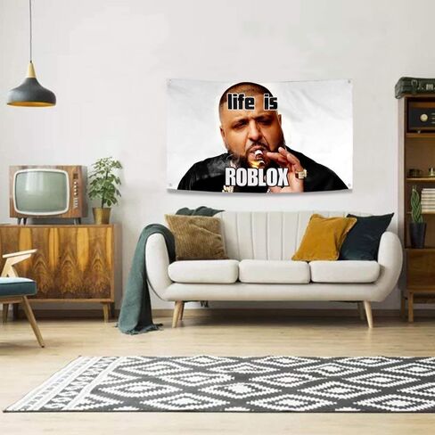 Roblox Tapestry God want You Flag Wall Hanging for Bedroom College Dorm Room Banner Man Cave Frat Wall Home Decor with 4 Grommets for Easy Hanging 3x5 Feet in Saudi Arabia