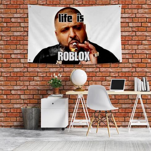 Roblox Tapestry God want You Flag Wall Hanging for Bedroom College Dorm Room Banner Man Cave Frat Wall Home Decor with 4 Grommets for Easy Hanging 3x5 Feet in Saudi Arabia