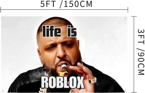 Roblox Tapestry God want You Flag Wall Hanging for Bedroom College Dorm Room Banner Man Cave Frat Wall Home Decor with 4 Grommets for Easy Hanging 3x5 Feet in Saudi Arabia