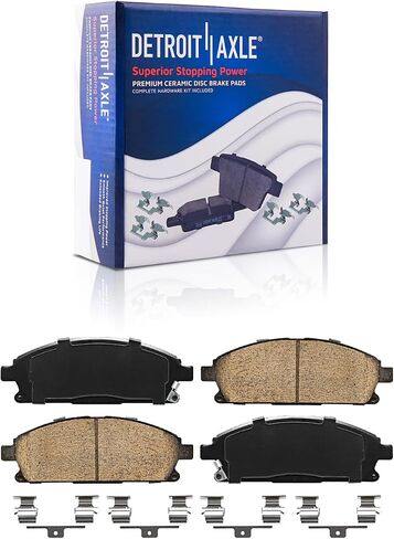 Detroit Axle - Brake Kit for 2003-2006 MDX Disc Brake Rotors 2004 2005 Ceramic Brakes Pads w/Hardware Front & Rear Replacement in Saudi Arabia